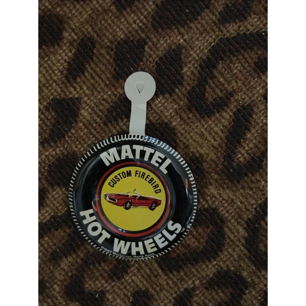 1967 Custom Firebird Mattel Hot Wheels Redline Collectors Button Pin Badge w/Tab